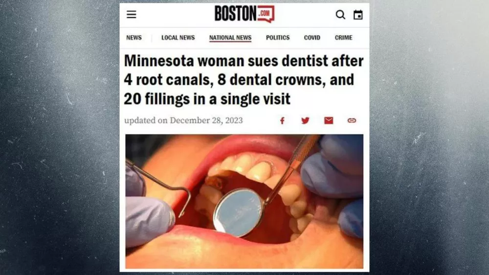 Женщина подала в суд на стоматолога, который депульпировал ей 4 зуба, поставил 8 коронок и 20 пломб за одно посещение