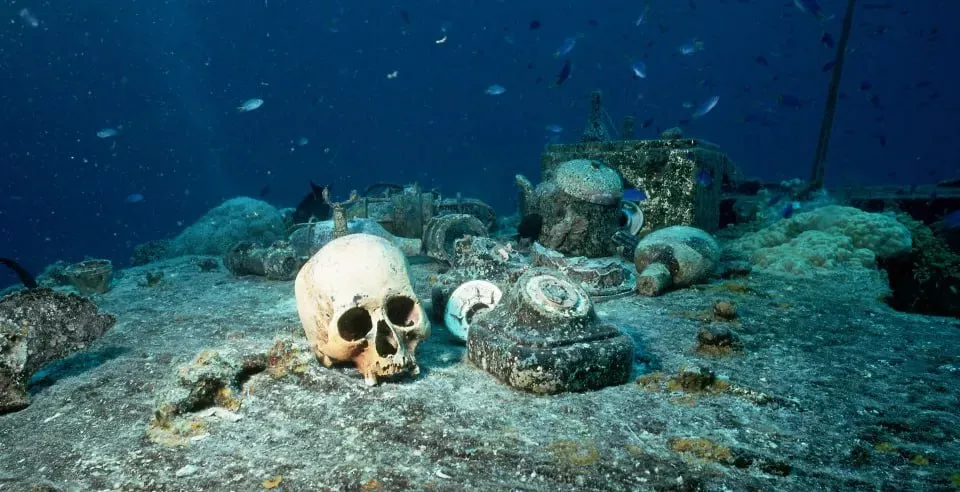 Самое большое подводное кладбище нашли около берегов Микронезии