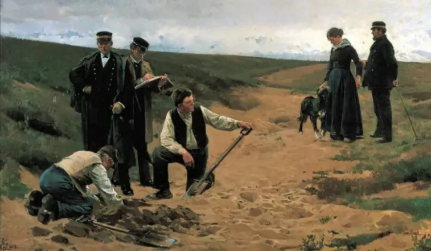 Эрик Хеннингсен Детоубийство, 1886 год. На этой картине художник изобразил...