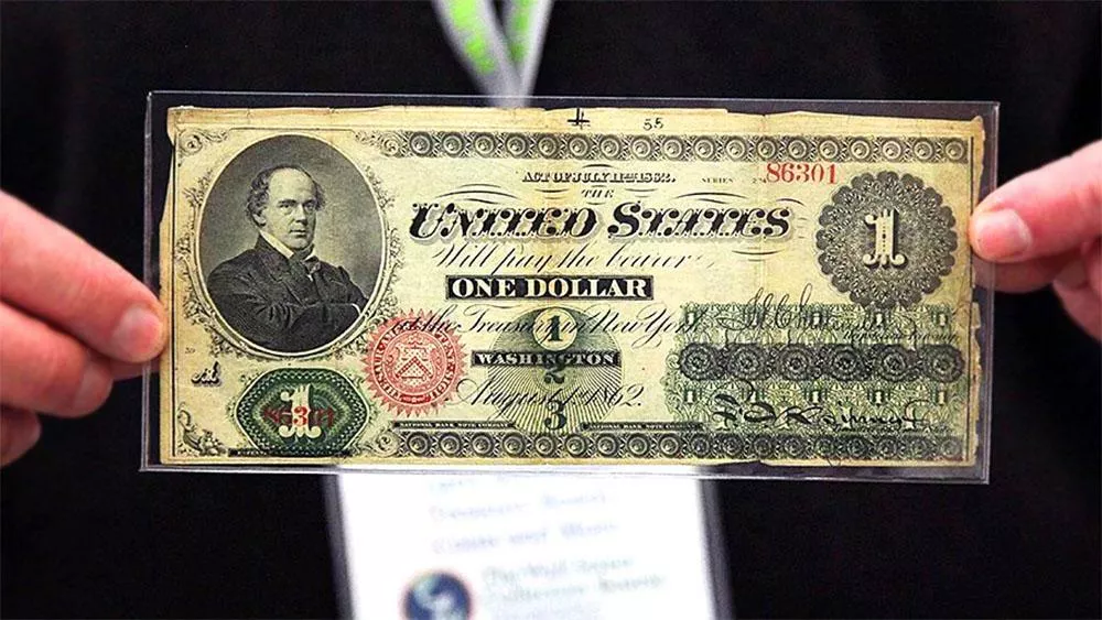 Когда напечатали первый доллар?