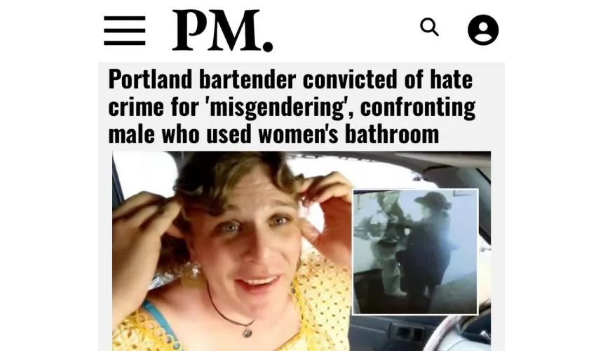 Официантку из Портленда посадили за преступление на почве ненависти за «неправильное определение пола»